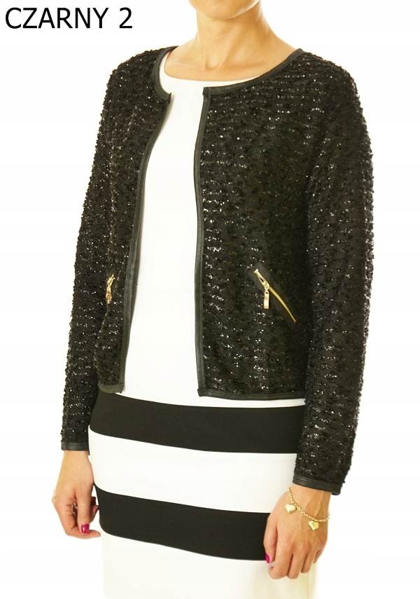 ELEGANCKI żakiet NARZUTKA chanelka 954# Materiał dominujący poliester