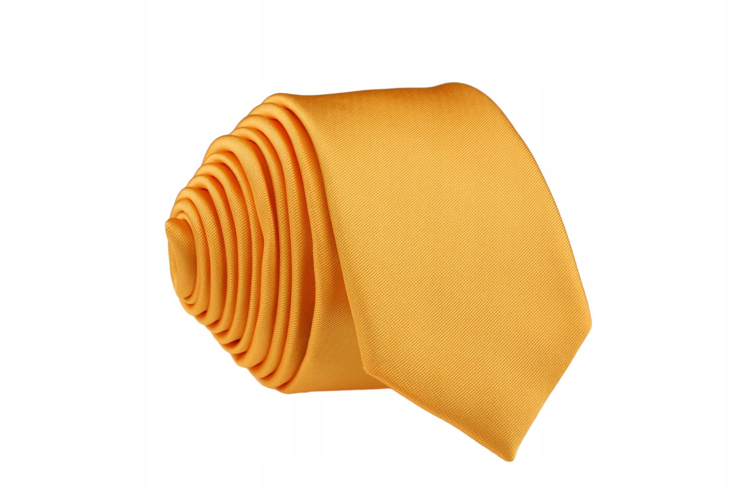 

Krawat Męski Śledź Cienki Slim - Jasny Bursztynowy