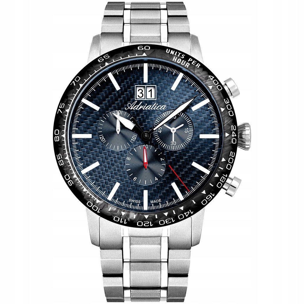 Pánské Hodinky Adriatica A8383.4115CH s šedým náramkem