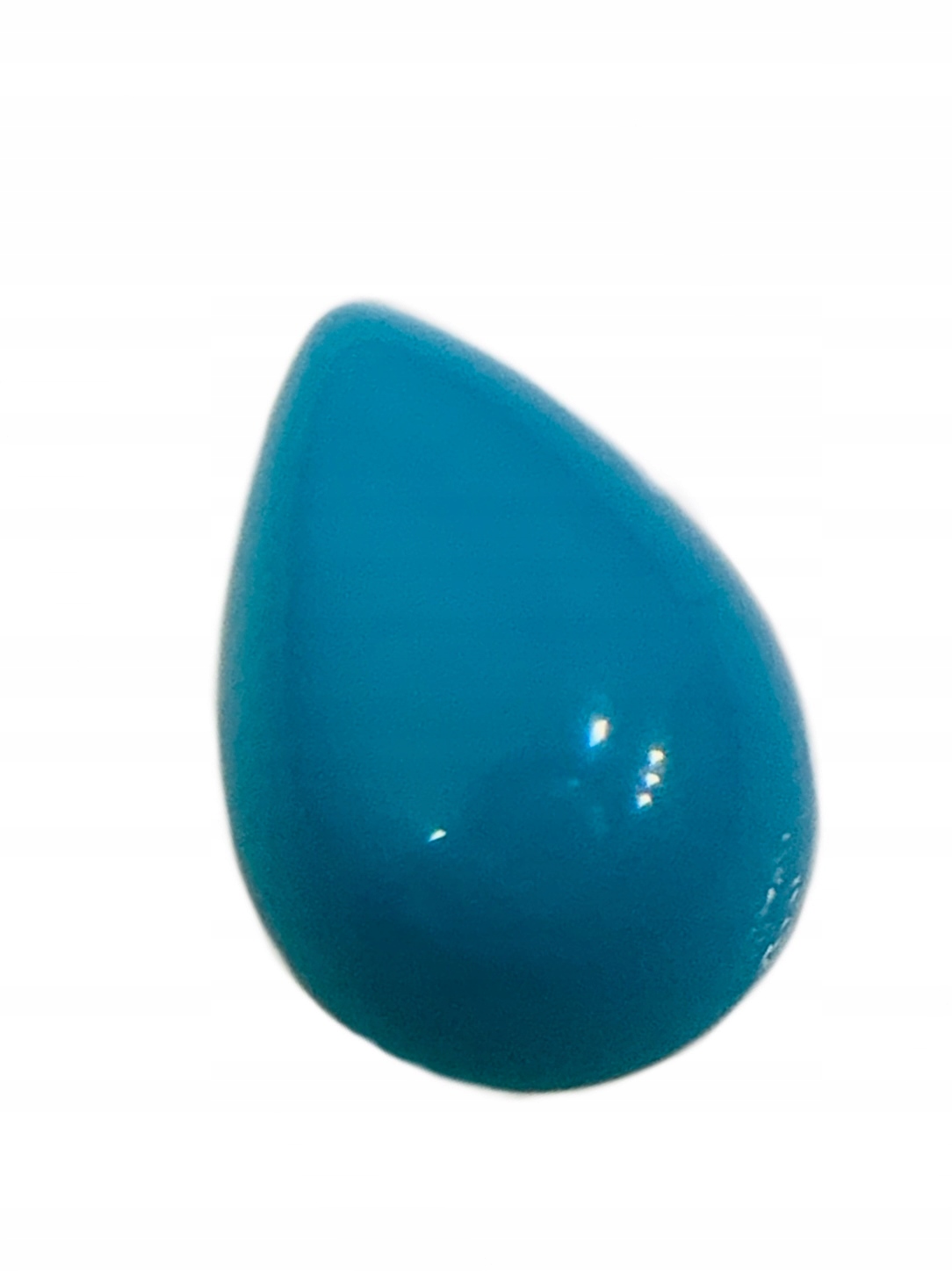 Tyrkys přírodní kabošon Slza 6x4 mm kus