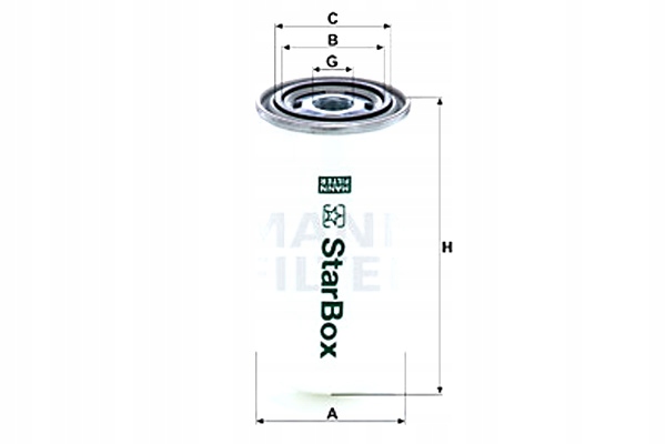Mann-filter Priemyselný Filter Mann LB950 20