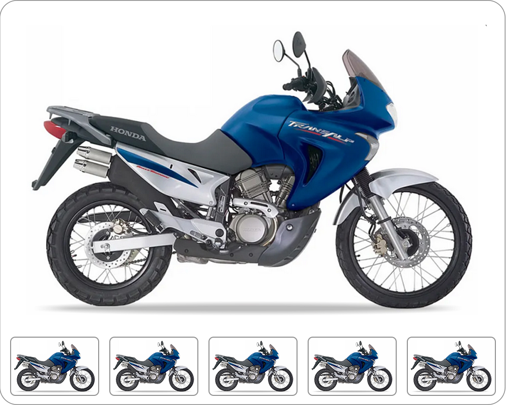 Samolepky Juula Pro Honda XL 650 V Transalp 2006 Modro-stříbrné PB341E
