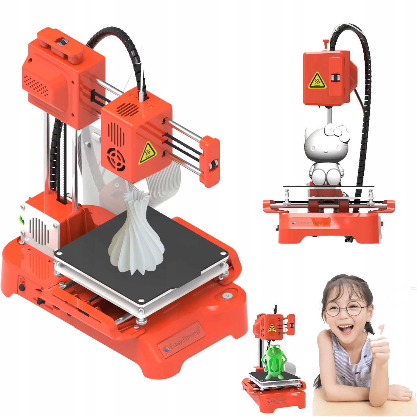Mini tlačiareň 3D Desktop 100x100x100 mm Pla Tiché vzdelávanie