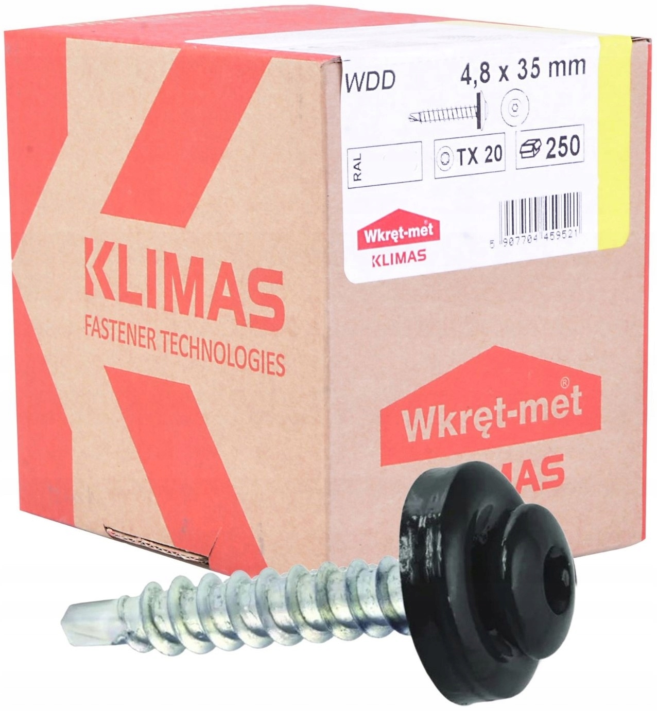 Farmářské Vruty Farmářské Ral 9005 4,8x35 Torx 250 Ks
