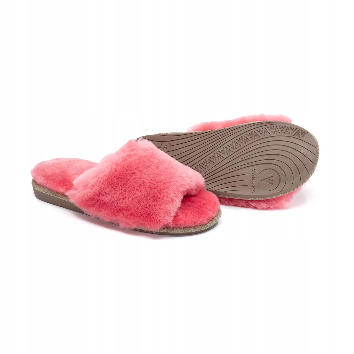 Dámské pantofle Horalské Pantofle Loutky Vlněné teplé Růžové velikost 41