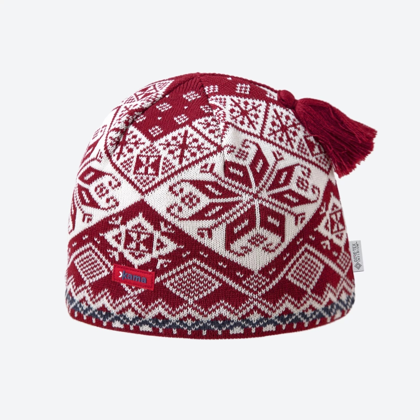 Czapka Zimowa Kama AW61 100% Merino Windstoper Goretex M Czerwona