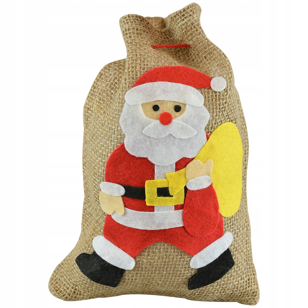 

Jutowy worek na prezenty pod choinkę opakowanie