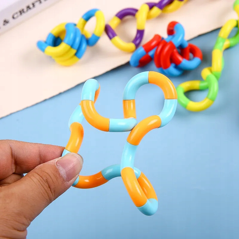 ZABAWKA ANTYSTRESOWA FIDGET TOYS wężyk twist pop wąż z klocków układanka Materiał plastik