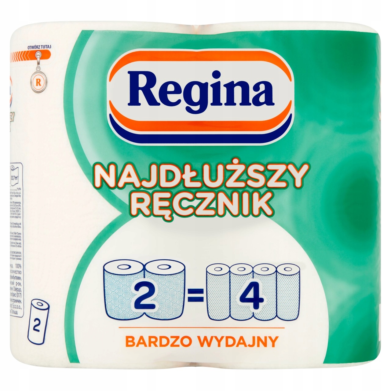 Levně 5 x Regina Nejdelší papírový ručník, 2 role