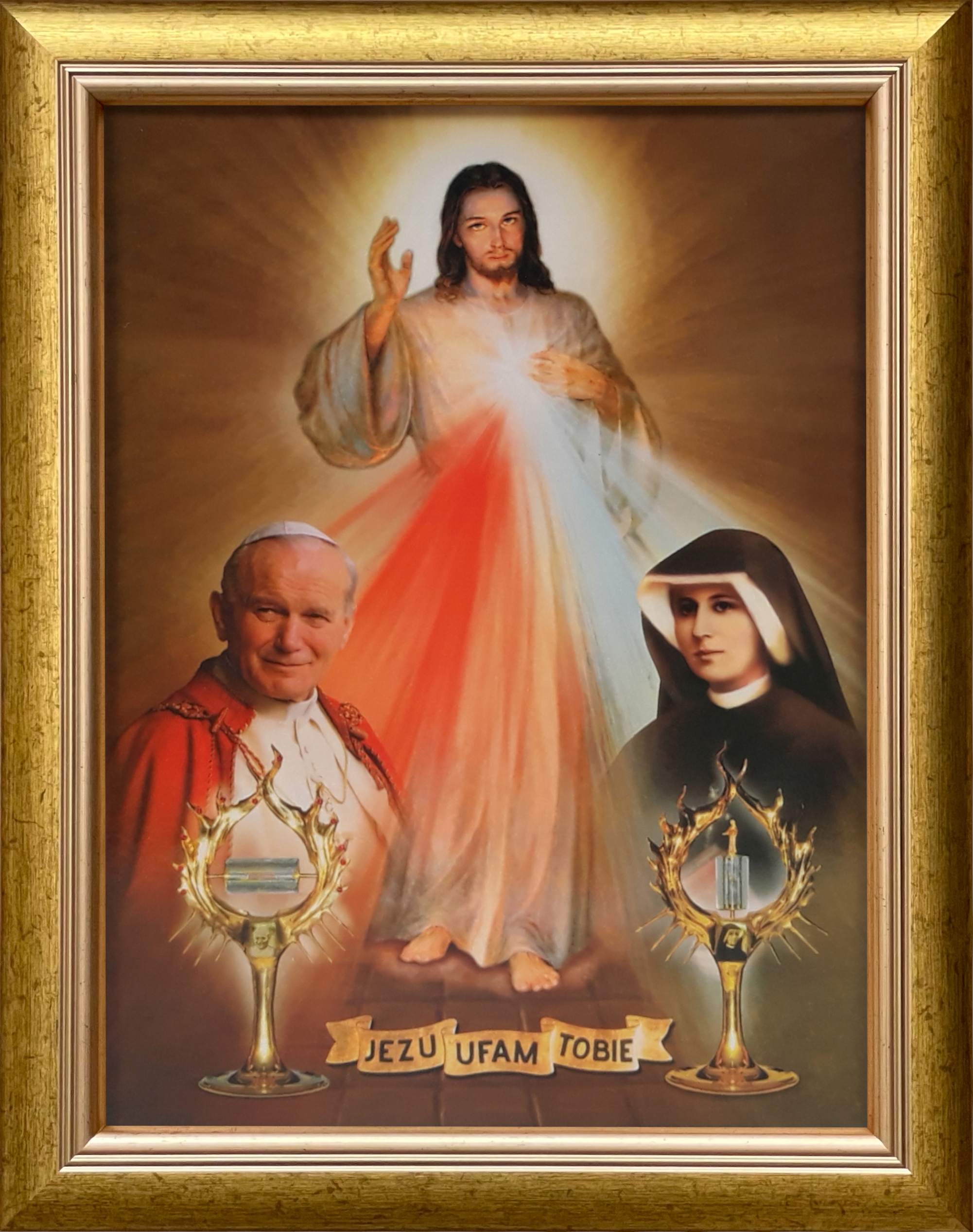 

Obraz 47x37 Jezus Jezu Ufam Tobie Złota Rama