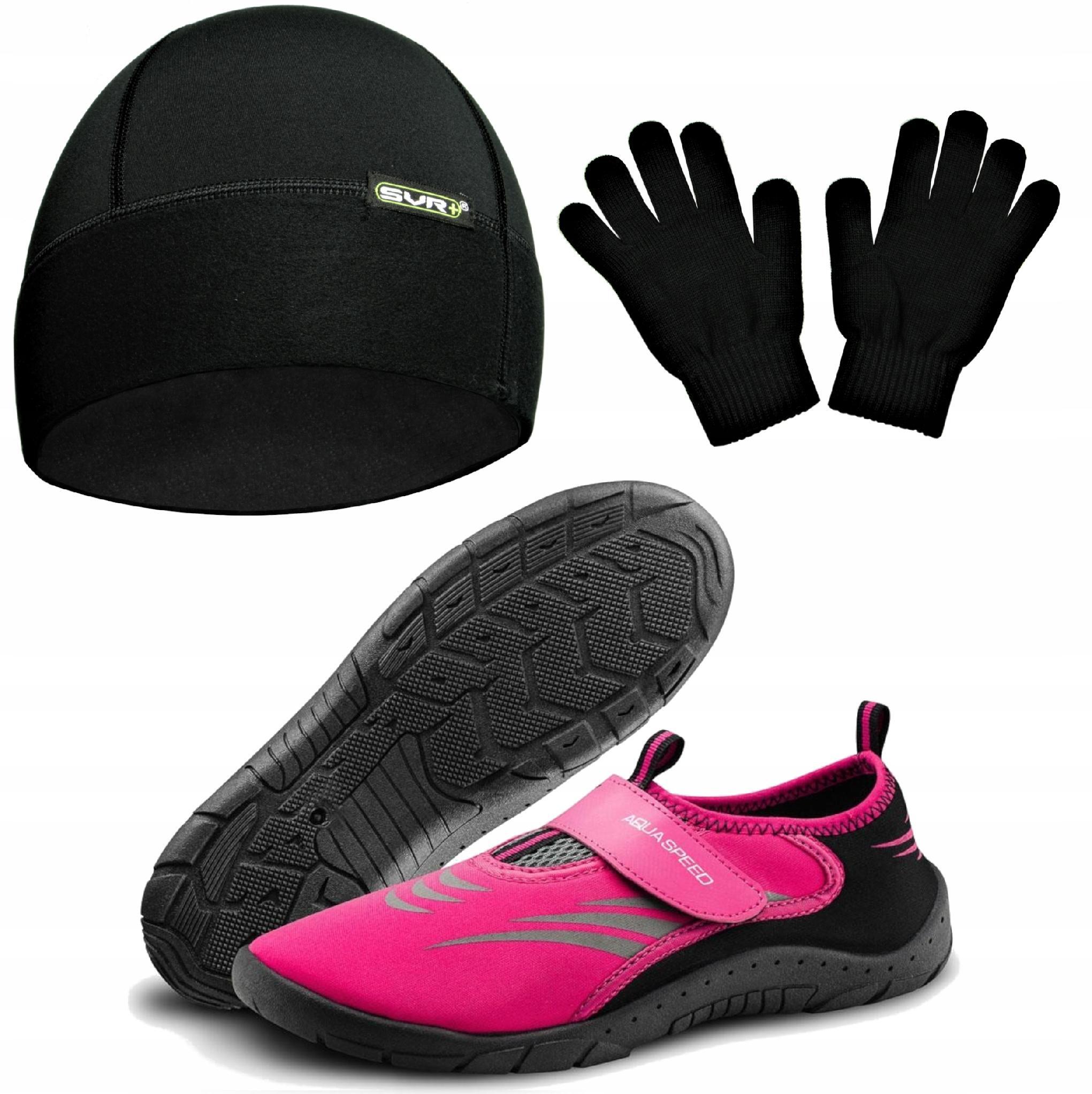 Sada: Neoprenové Boty Čepice Rukavice Na Moření 39 Plavecká Voda