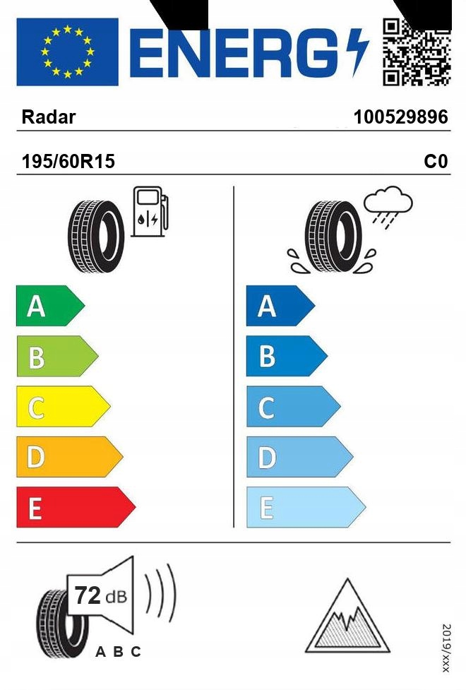 2x RADAR DIMAX WINTER SPORT 195/60R15 88 V Liczba opon w ofercie 2 szt.