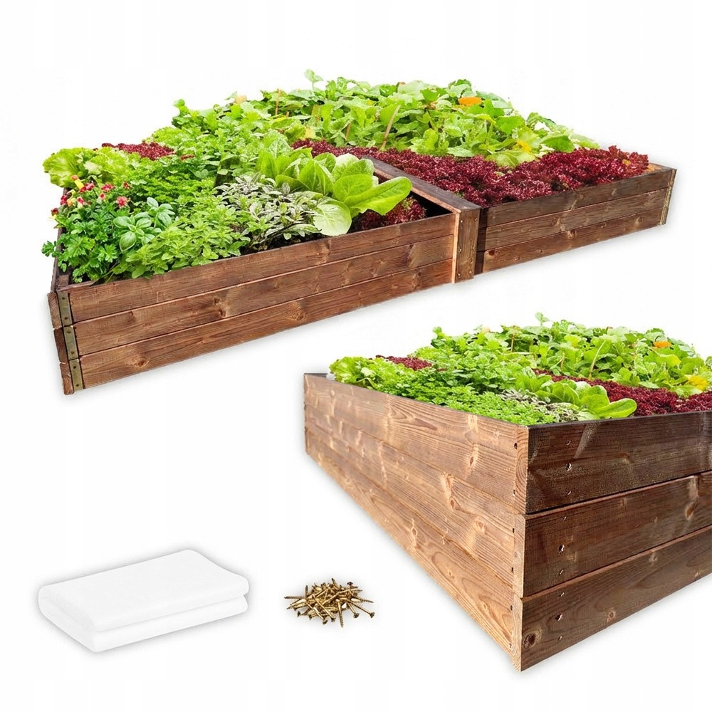 Zeleninový Záhon Impregnovaný Truhlík Na Zeleninu Pařeniště 240X120X28CM