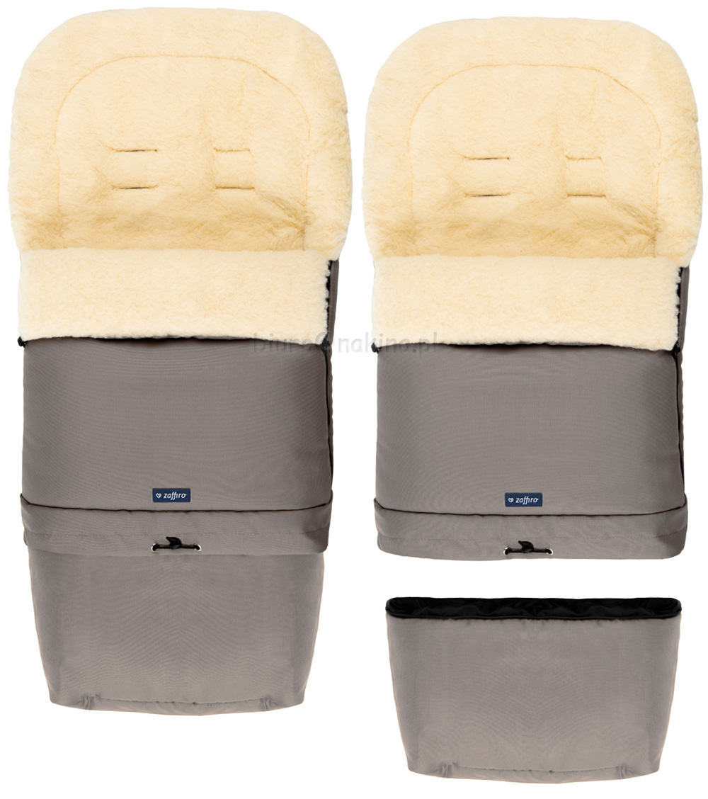 Zaffiro Śpiwór dwuczęściowy OWCZA WEŁNA 3w1 Brąz Marka Zaffiro