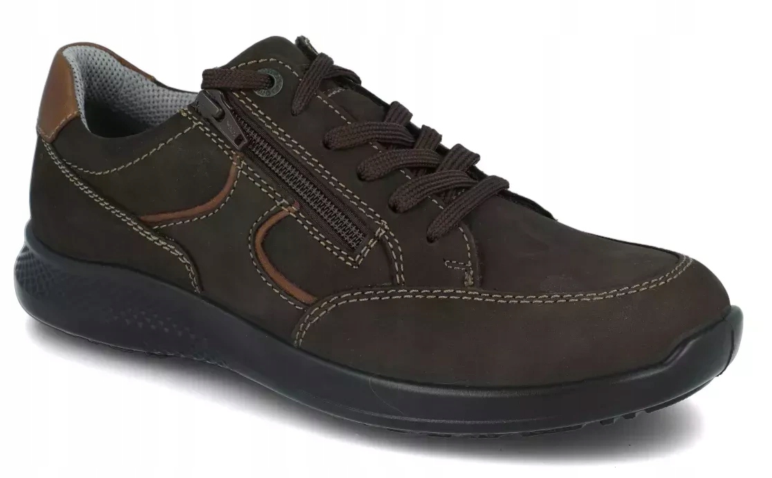 Pánské boty na zip pro široké nohy Jomos 322424, velikost K, hnědé, R50