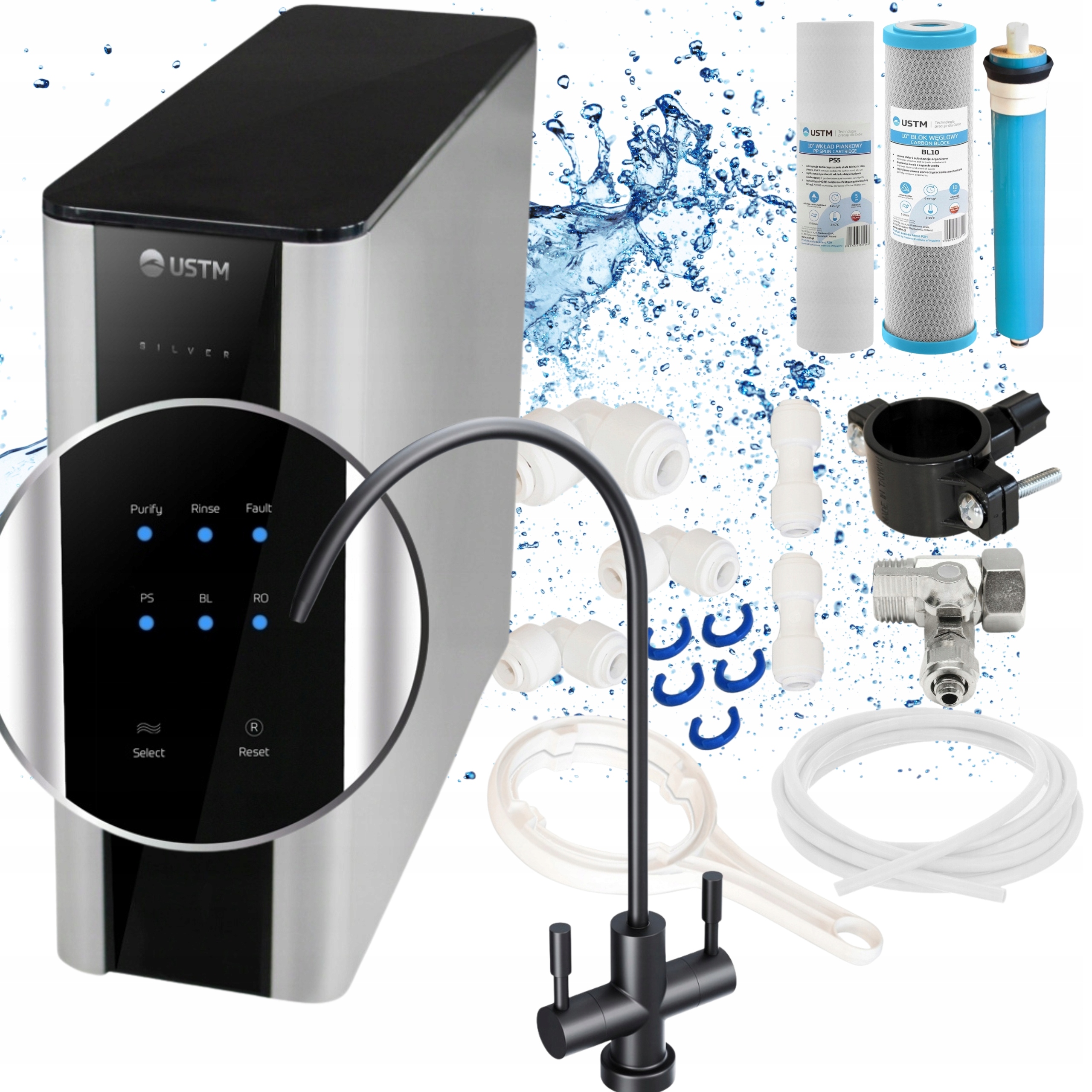 Ustm Ro Silver 600 Gpd System odwróconej osmozy filtr do wody kranowej