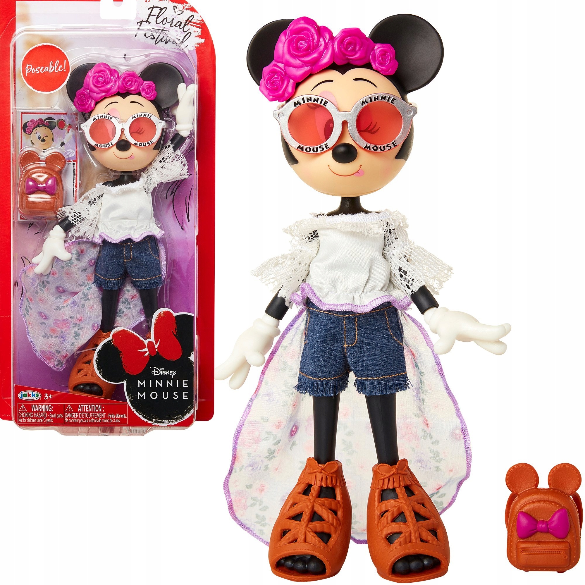 

Myszka Minnie Mini Lalka Figurka Plecak Okulary