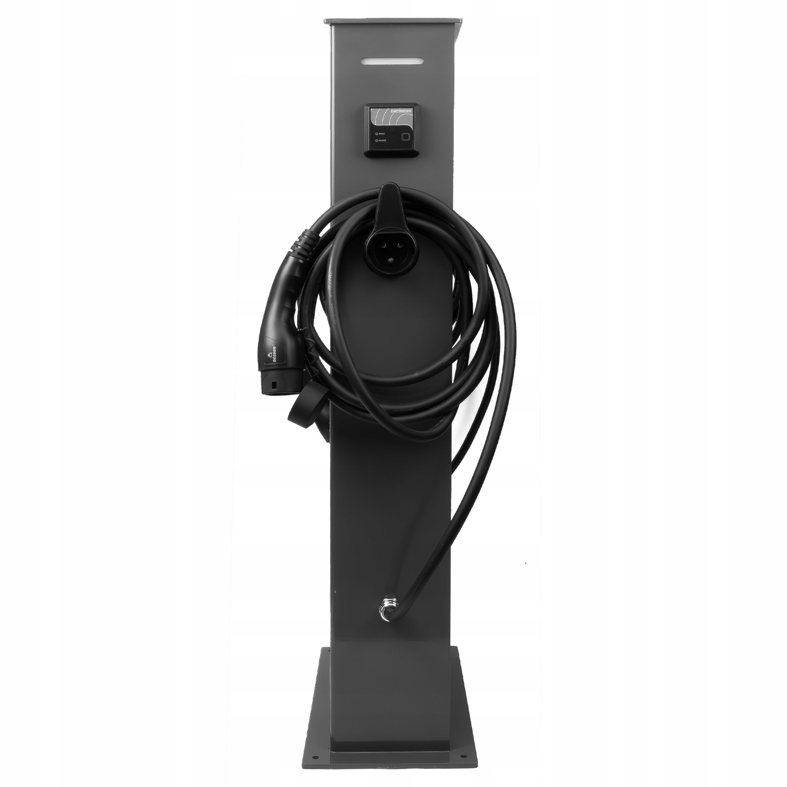 Volně stojící nabíjecí stanice Evse 2x22 kW, dvoupolohová nabíječka typ 2