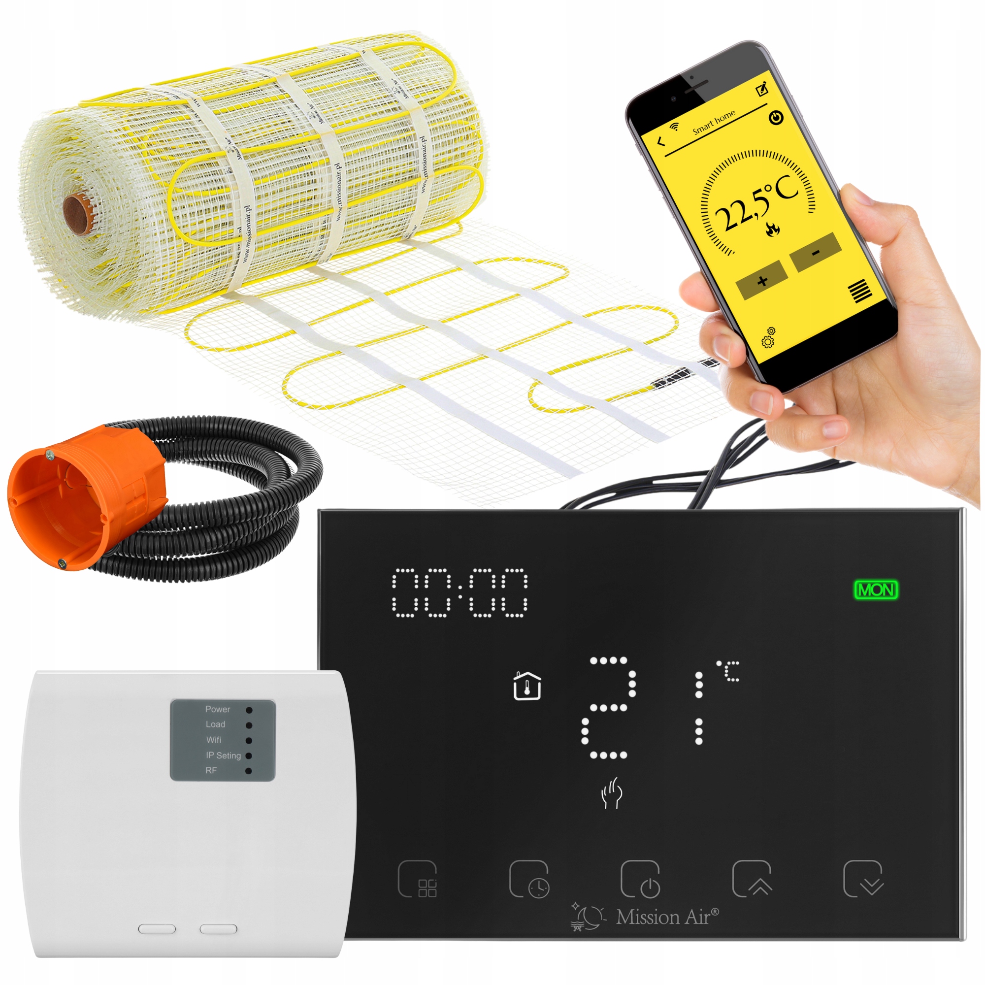 Set Vykurovacia rohož pod dlaždice MA-160W/m² 10 m²