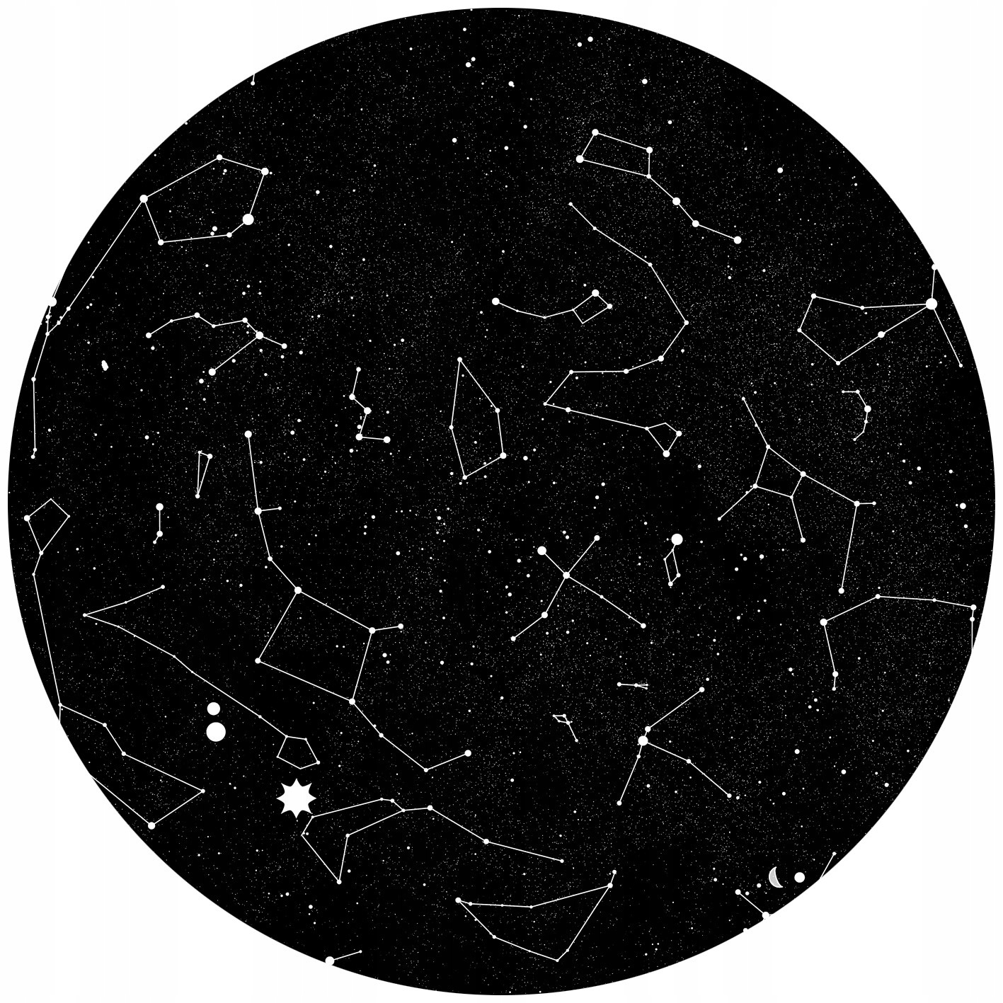 Mapa Nieba Gwiazdy - Plakat spersonalizowany 50x70 Szerokość produktu 70 cm