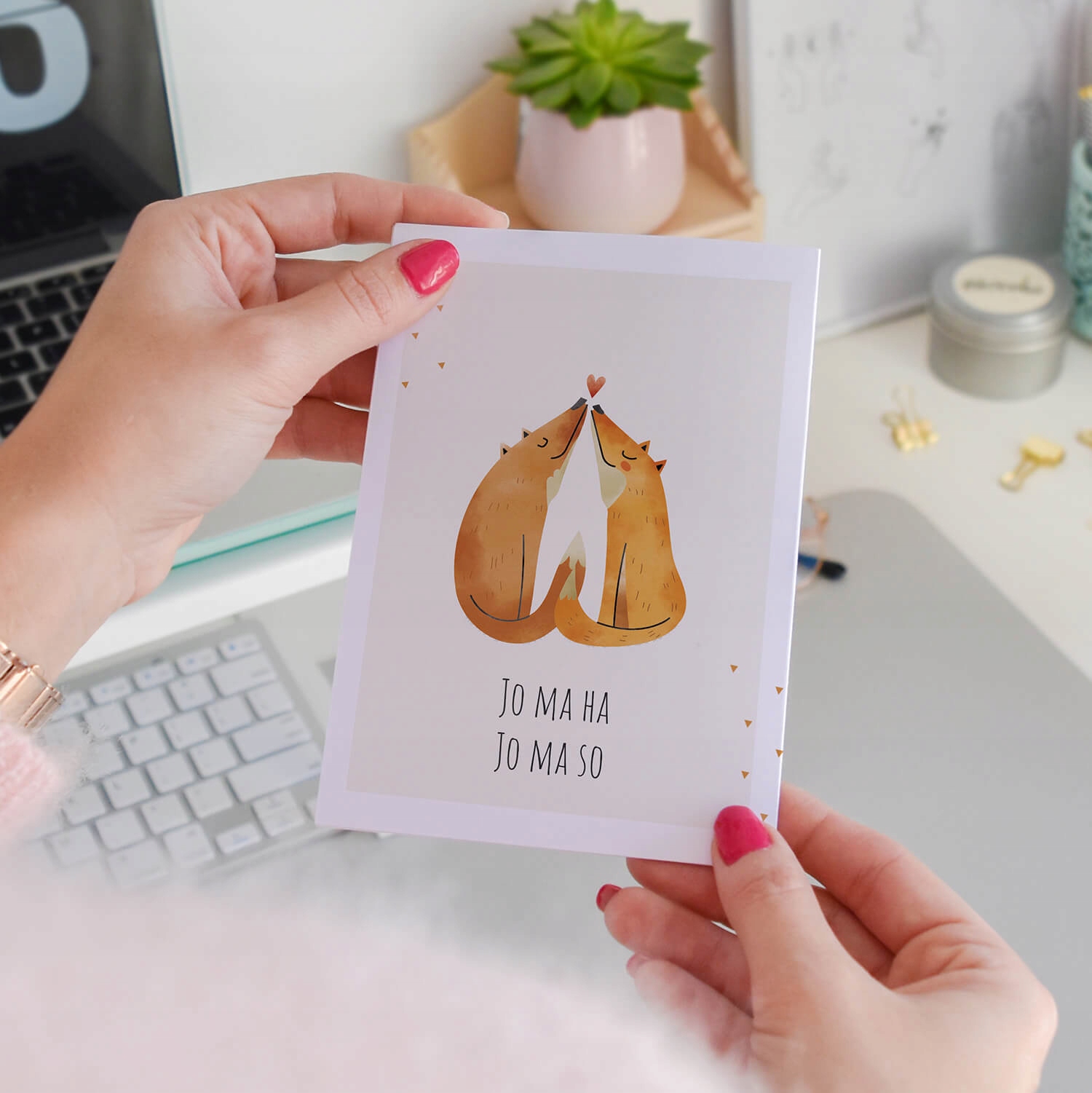 KARTKA MIŁOSNA Liski Jo ma ha KARTKA WALENTYNKOWA Kod producenta K024