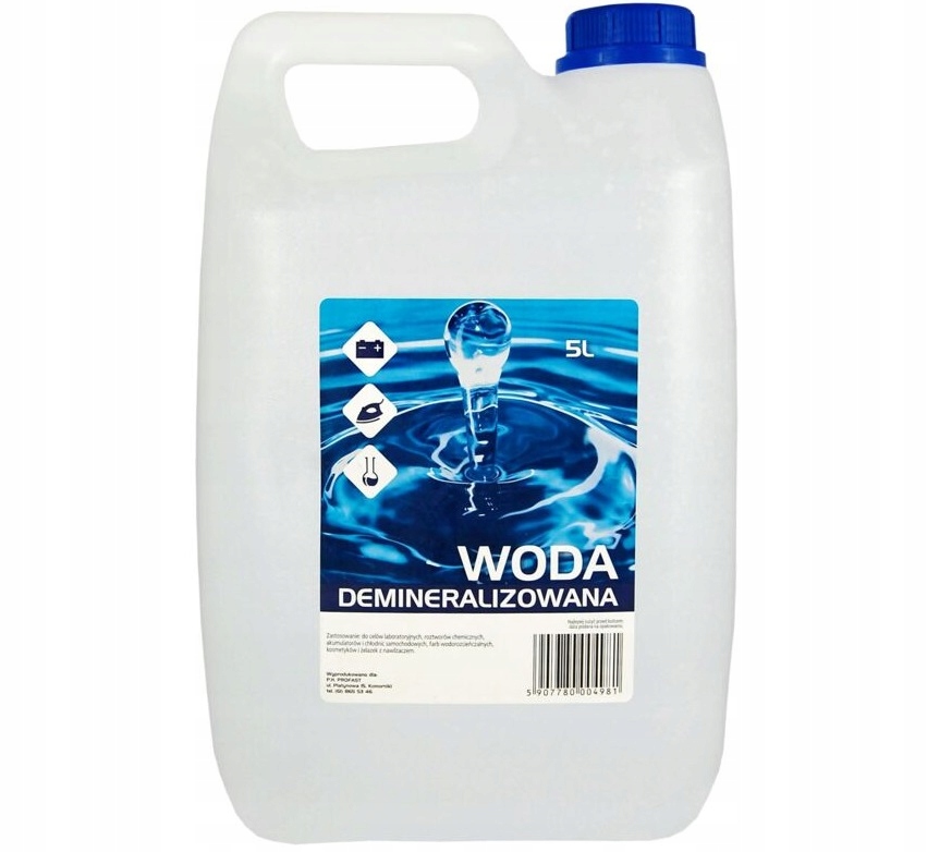 

Woda Demineralizowana Destylowana 5L Do Żelazka