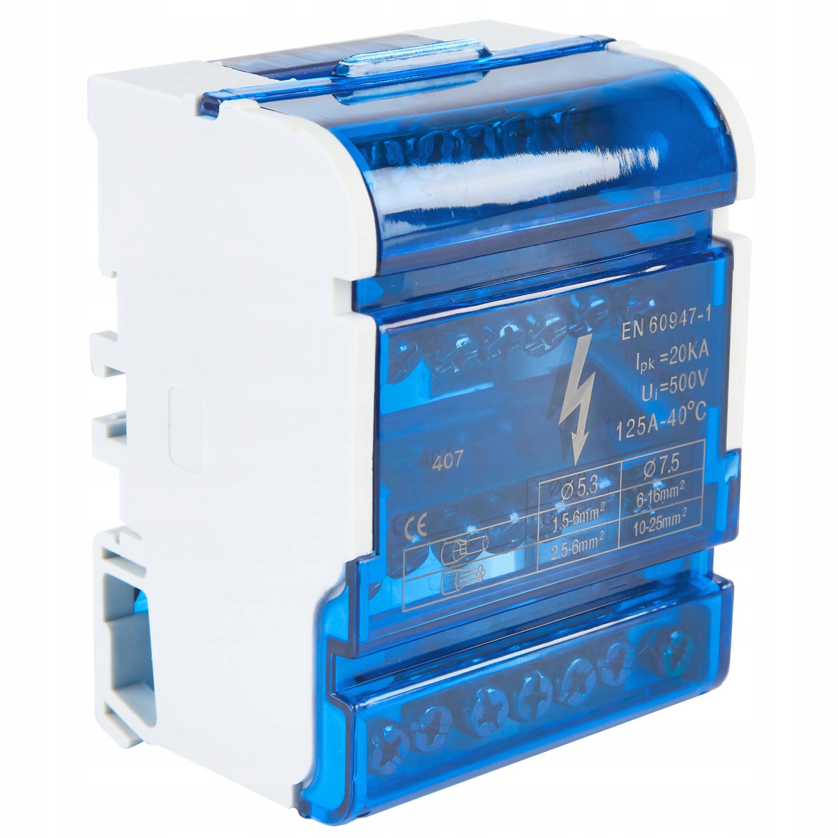 BLOK ROZDZIELCZY MOSTEK ŁĄCZENIOWY 4x7 125A 500V Marka VCX