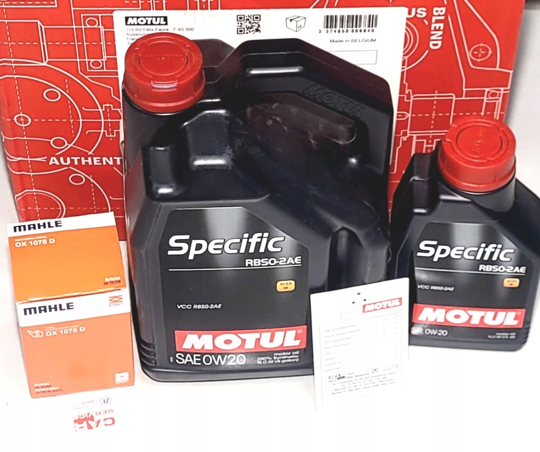 MOTUL 6L 106045 SPECIFIC RBS0-2AE 0W20 0W-20 C5 VOLVO FORD + FILTR OX1075D