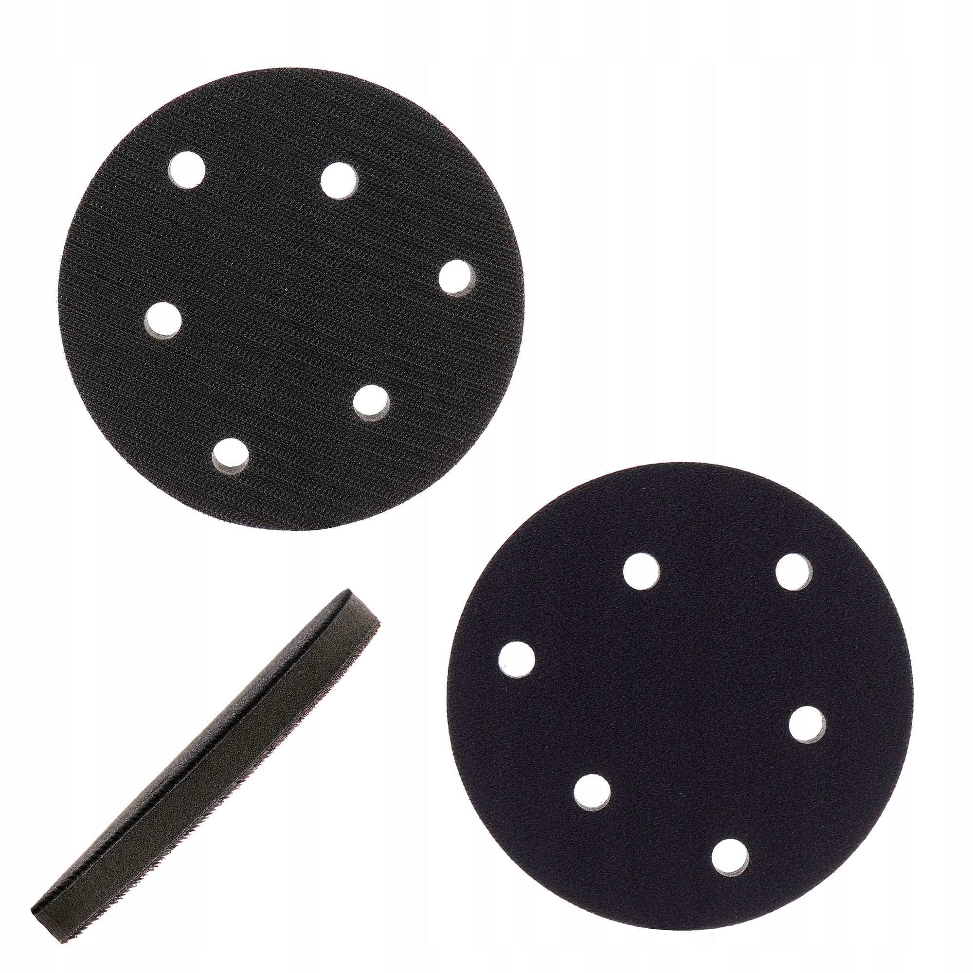 Gąbka Przejściowa Przekładka 12mm Rzep Welur do Talerzy Szlifierskich 125mm