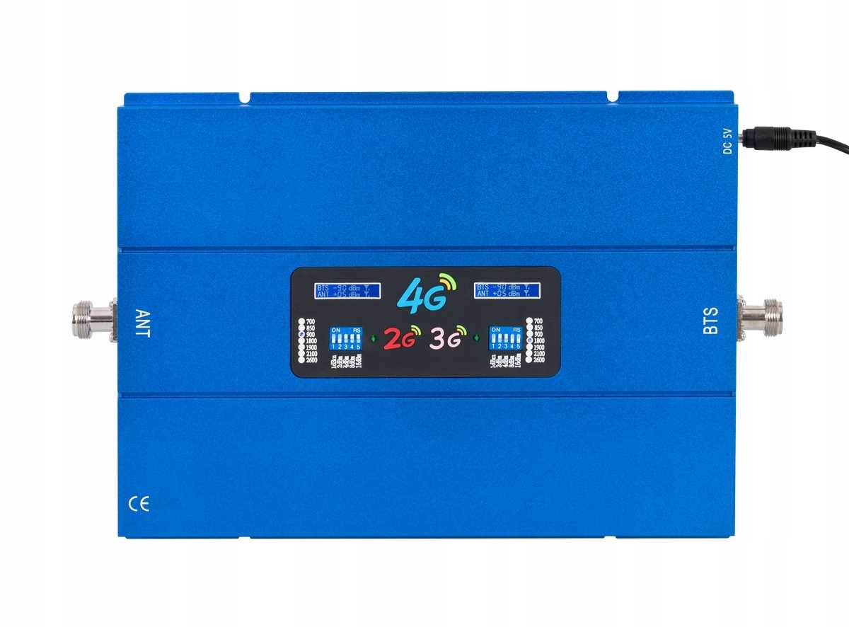 NAJMOCNIEJSZY WZMACNIACZ ZASIĘGU GSM + 4 ANTENY Marka Signaflex