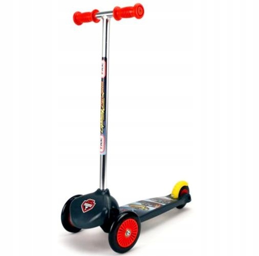 Hulajnoga trójkołowa Smoby 72349 Twist Auta 3 czarna, czerwona