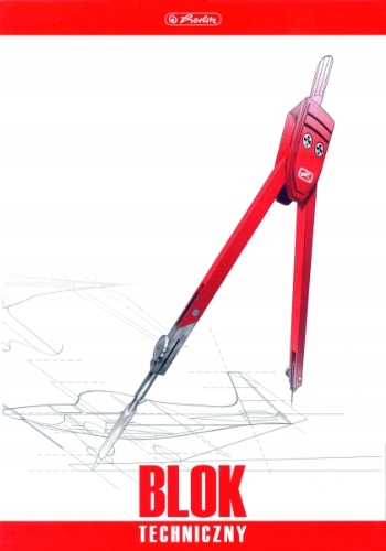 

Blok Techniczny A4 biały 10k. Herlitz