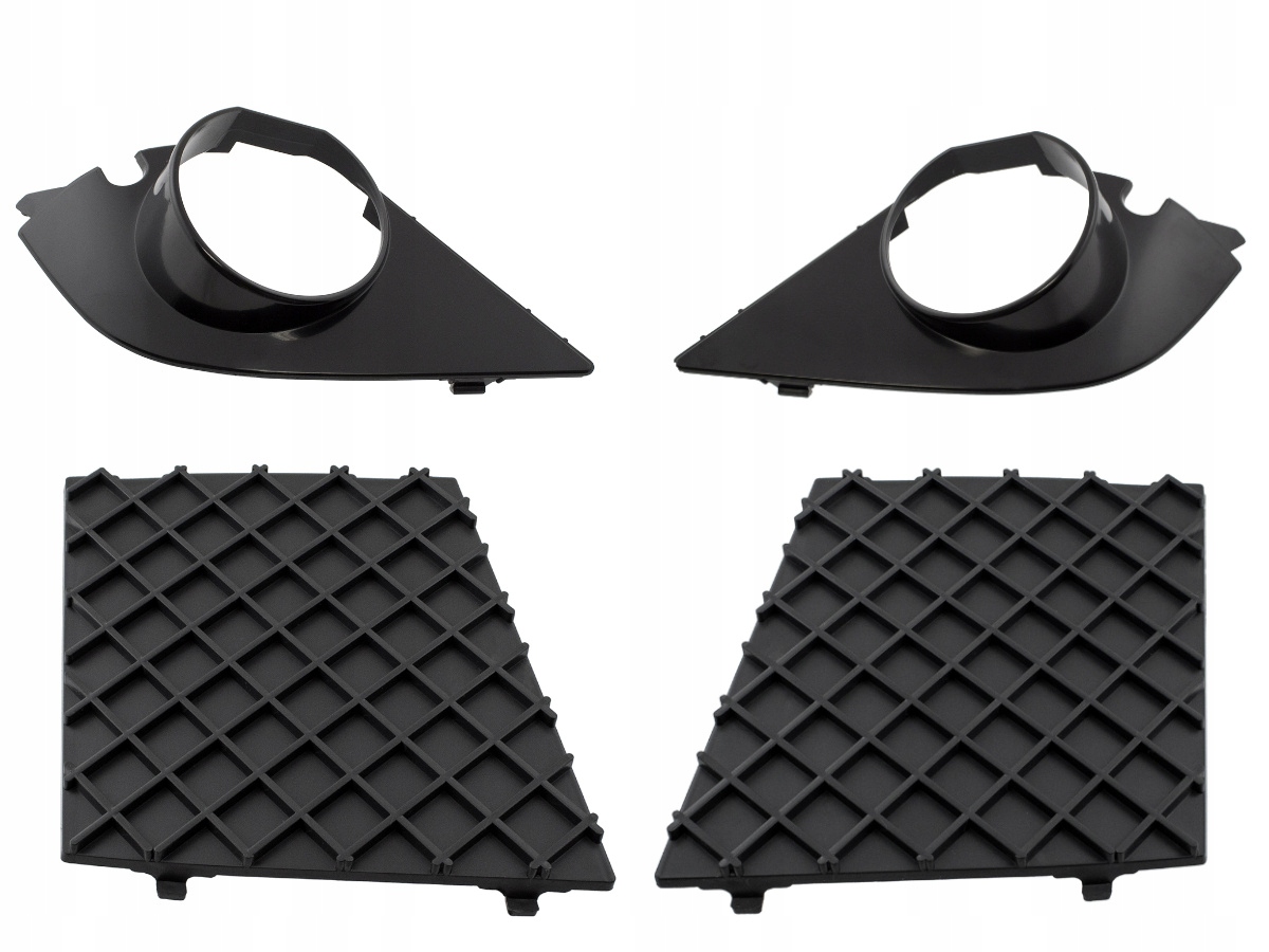 Atrapa Rámeček Mřížka nárazníku Halogen pro Bmw 5 E60 E61 M-balení x4 kusy