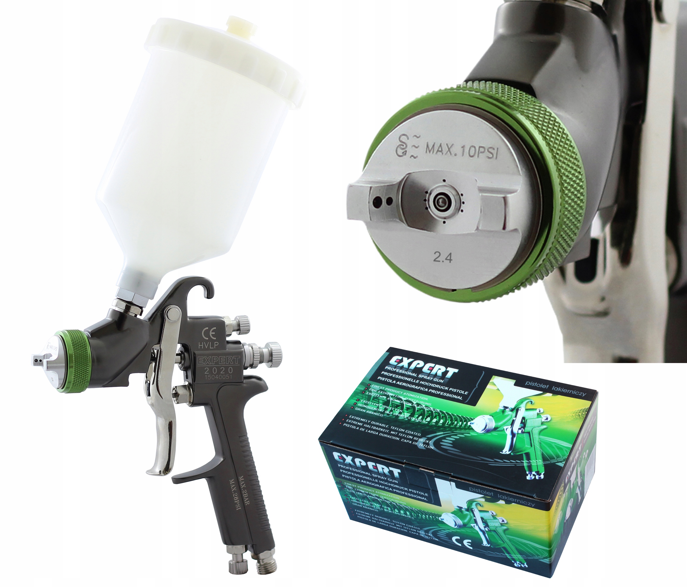 

Pistolet lakierniczy Expert Hvlp dysza 2,4 mm
