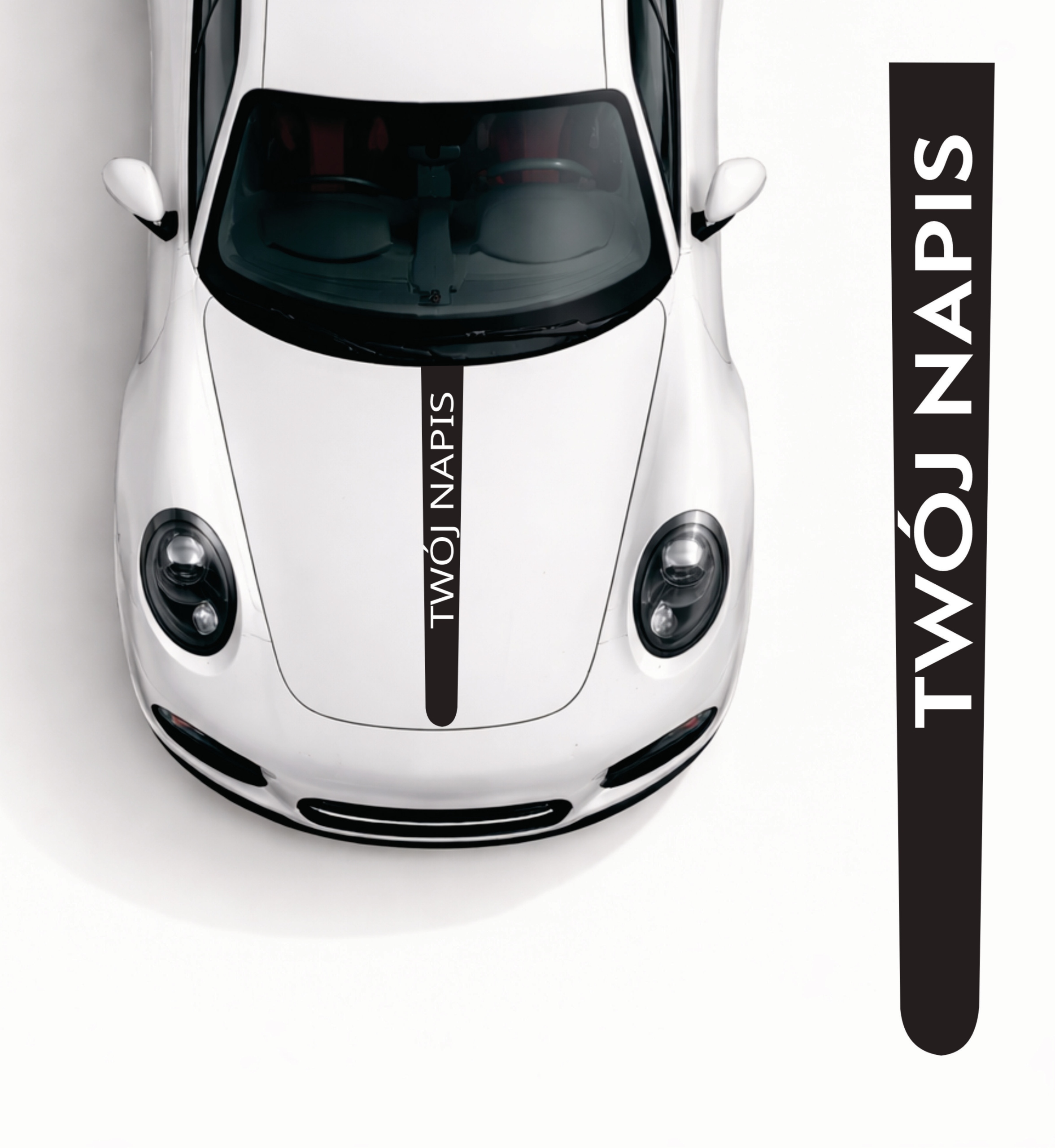 Samolepka/samolepky Na Masku Kompatibilní S Porsche Oracal Premium Fólie