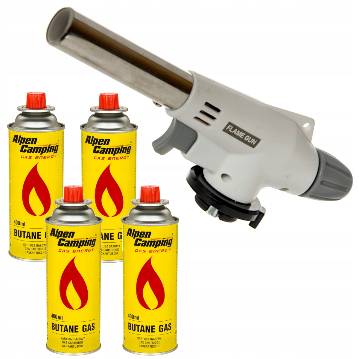 

Gaz Palnik Gazowy Lutownica Opalarka Kartusz 4szt.