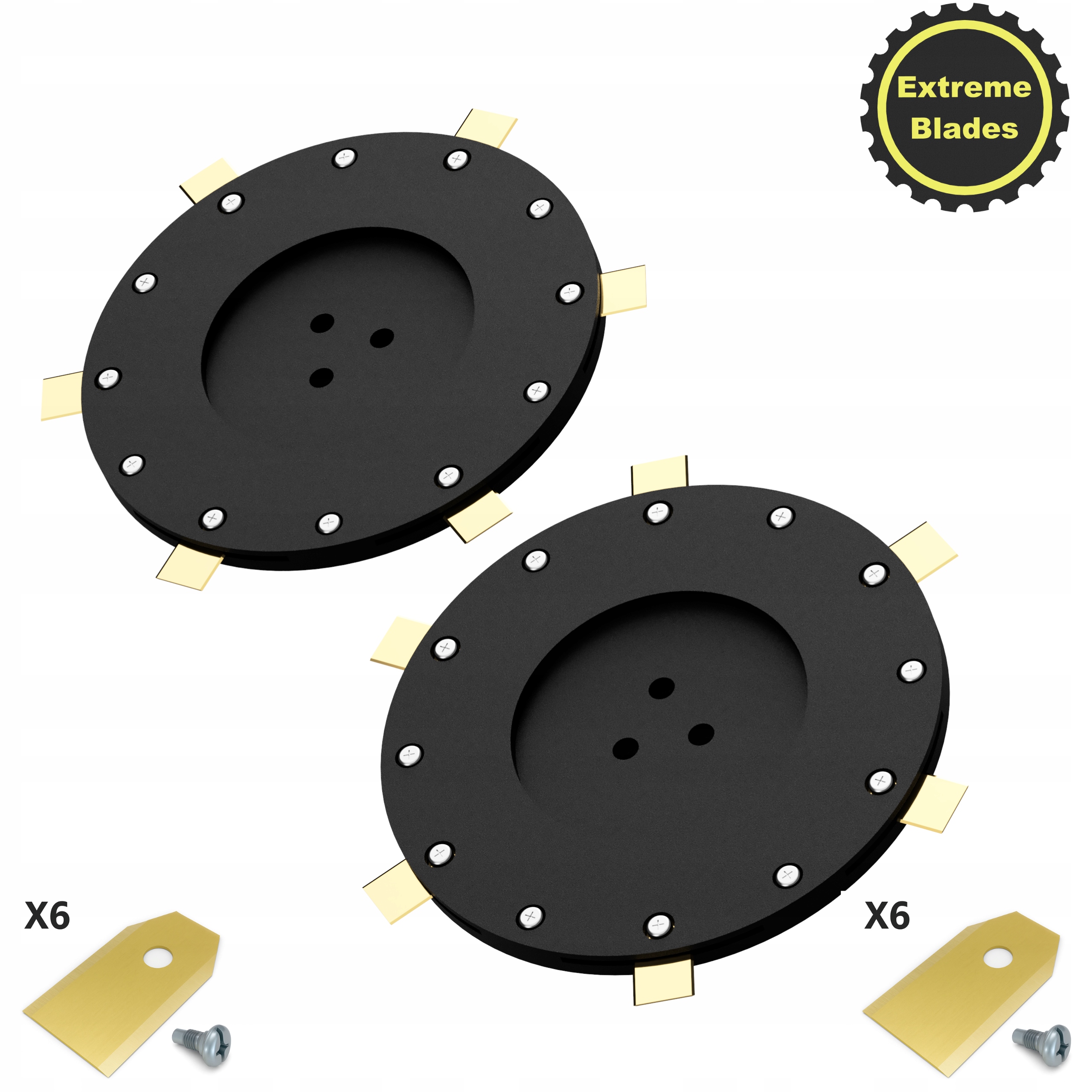 Mammotion Luba 2 Awd – 2 x řezací kotouč – 6 čepelí!