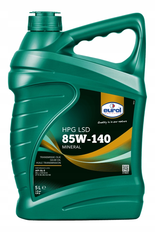 

Olej Przekładniowy Eurol Hpg Sae 85W140 GL5 Lsd 5L