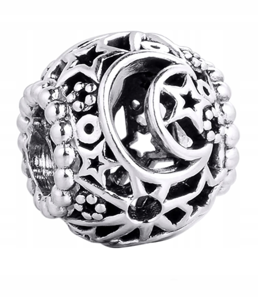 

Charms Księżyc Gwiazdy Stars Moon srebro 925