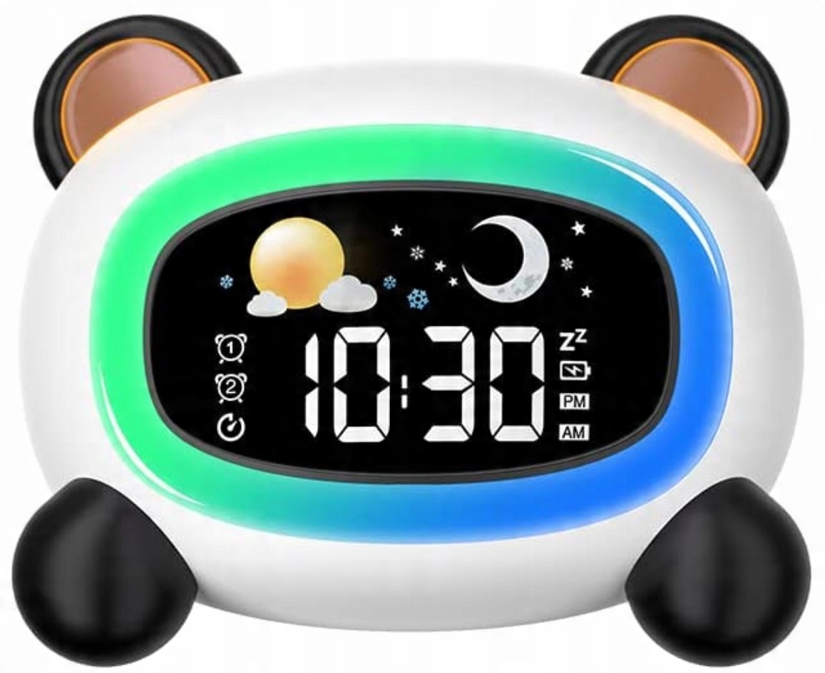 

Inteligentny zegar budzik Led dla dzieci (panda)