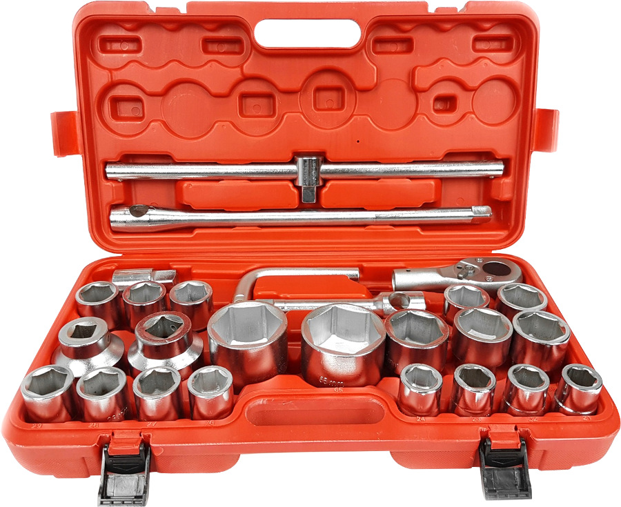 Sada Nástrčných Kľúčov Kľúčov 21-65 mm 3/4"-1" 6-HRAN 26ks Mar-pol