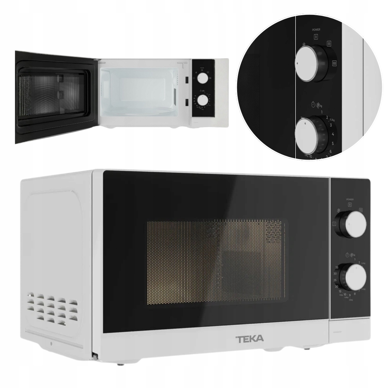 Kuchenka mikrofalowa Teka MWFS20WH 20l 700W biała z funkcją rozmrażania