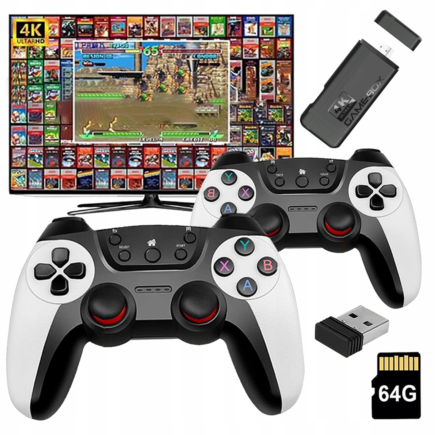 Konsola Retro Do Telewizora Ponad 30000 Klasycznych Gier Stabilne Działanie