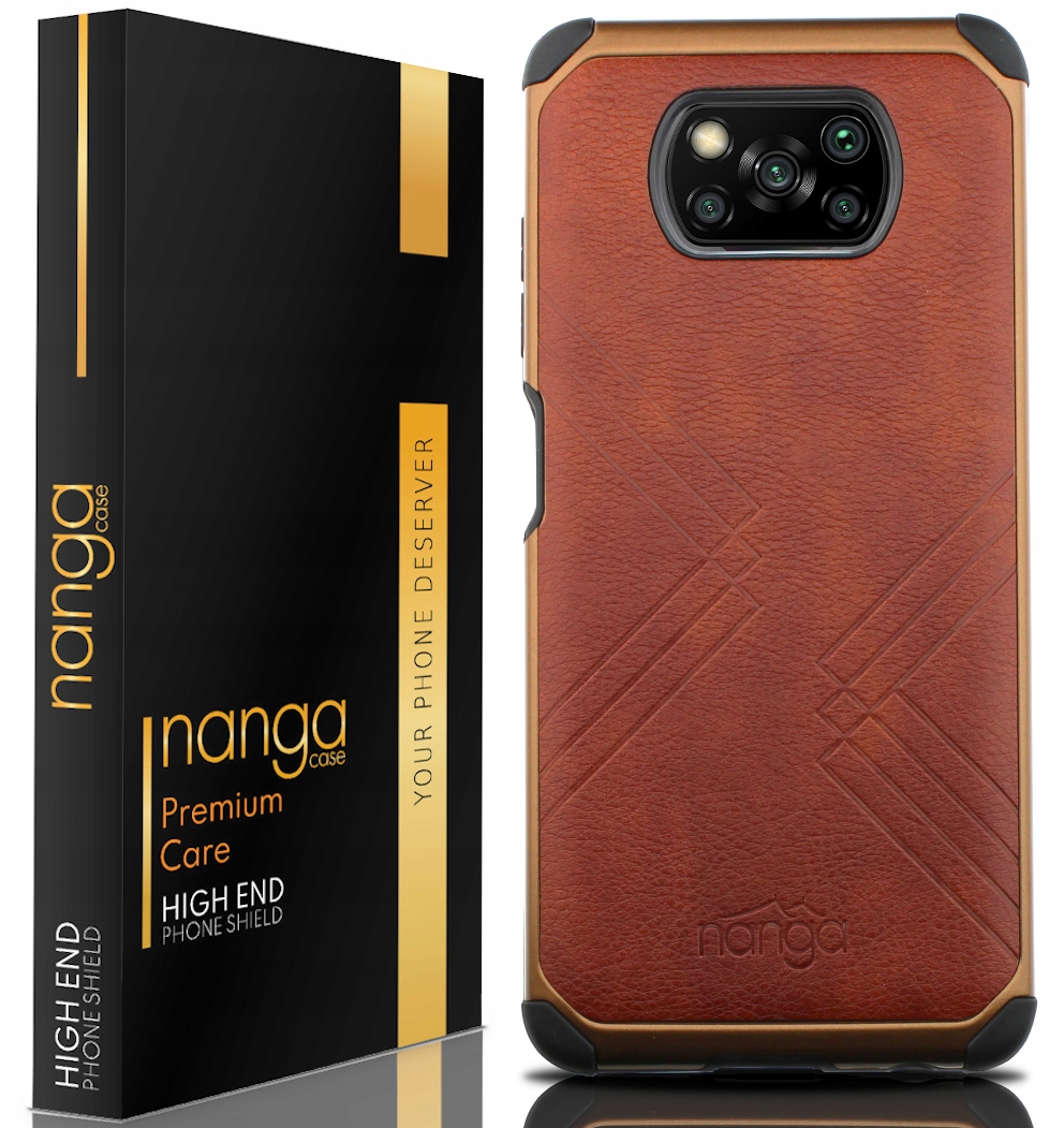 

Etui Ze Skóry Business Do Xiaomi Poco X3 Nfc Brąz