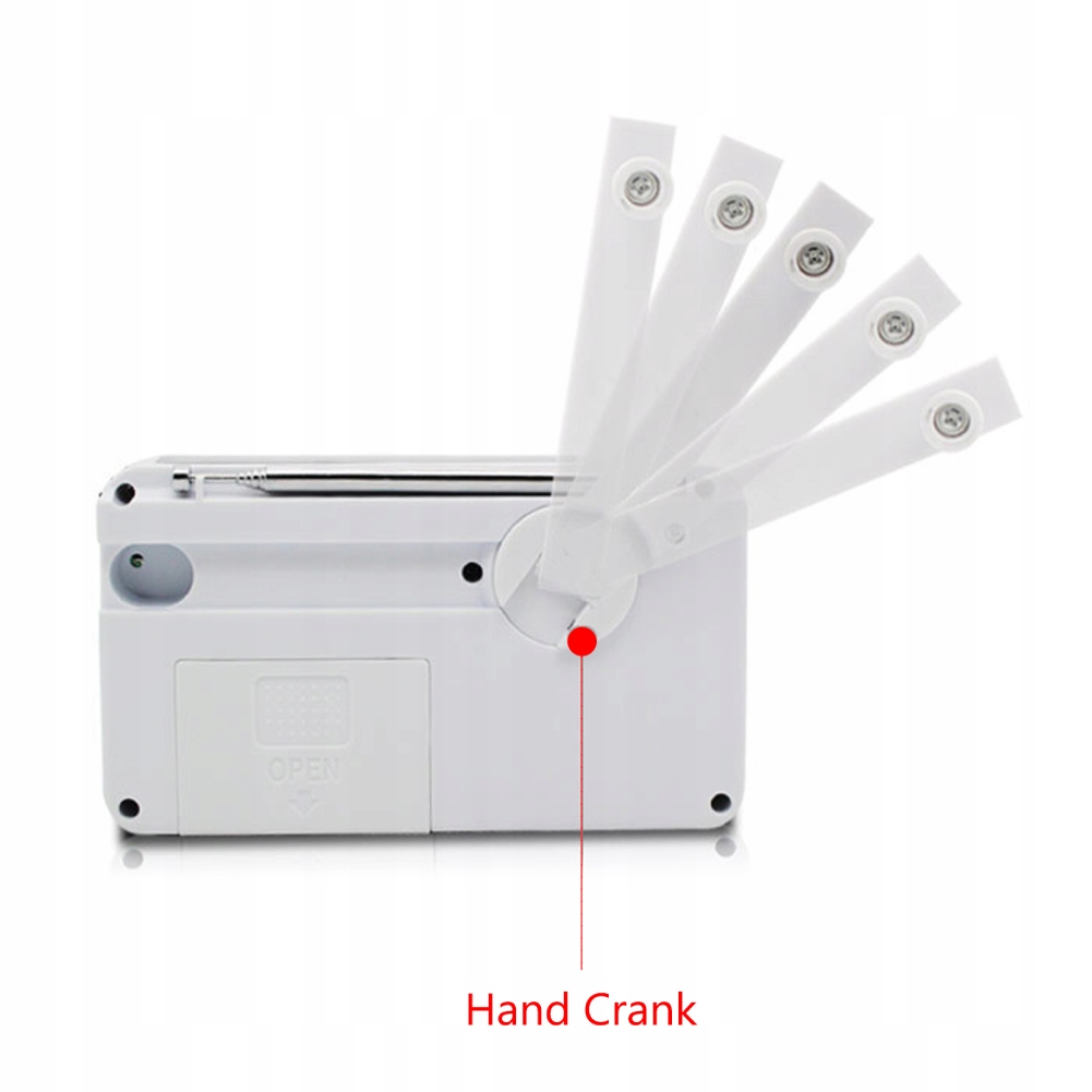 RADIO DYNAMO SOLAR NA KORBKĘ LATARKA Funkcje brak