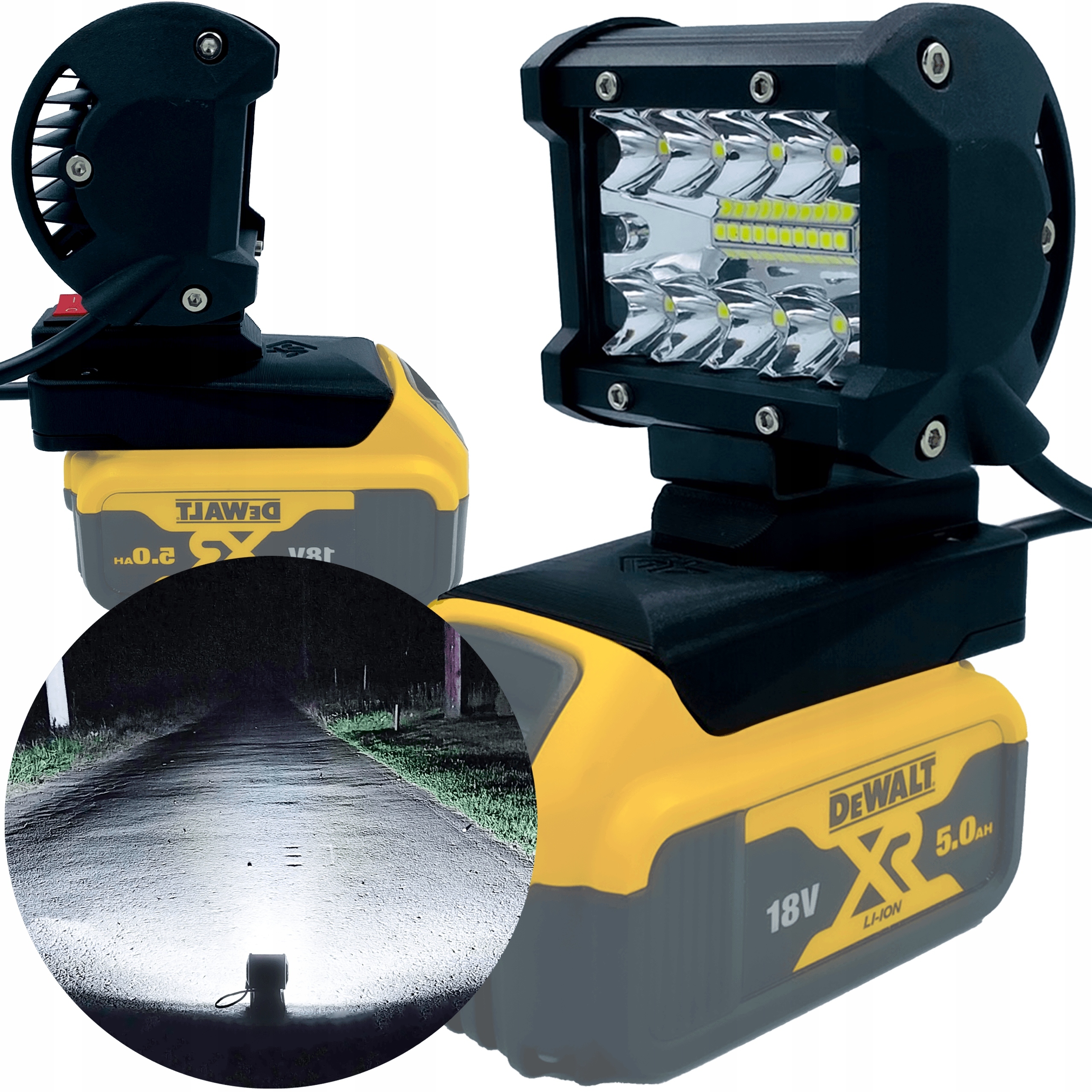 Lampa Do Dewalt 18V Halogen Roboczy Led Max