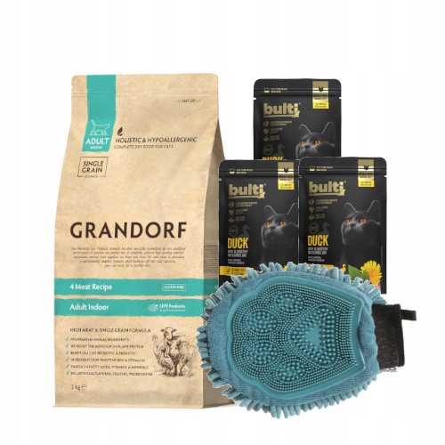 Grandorf Cat 4 Meat Adult Indoor 2KG