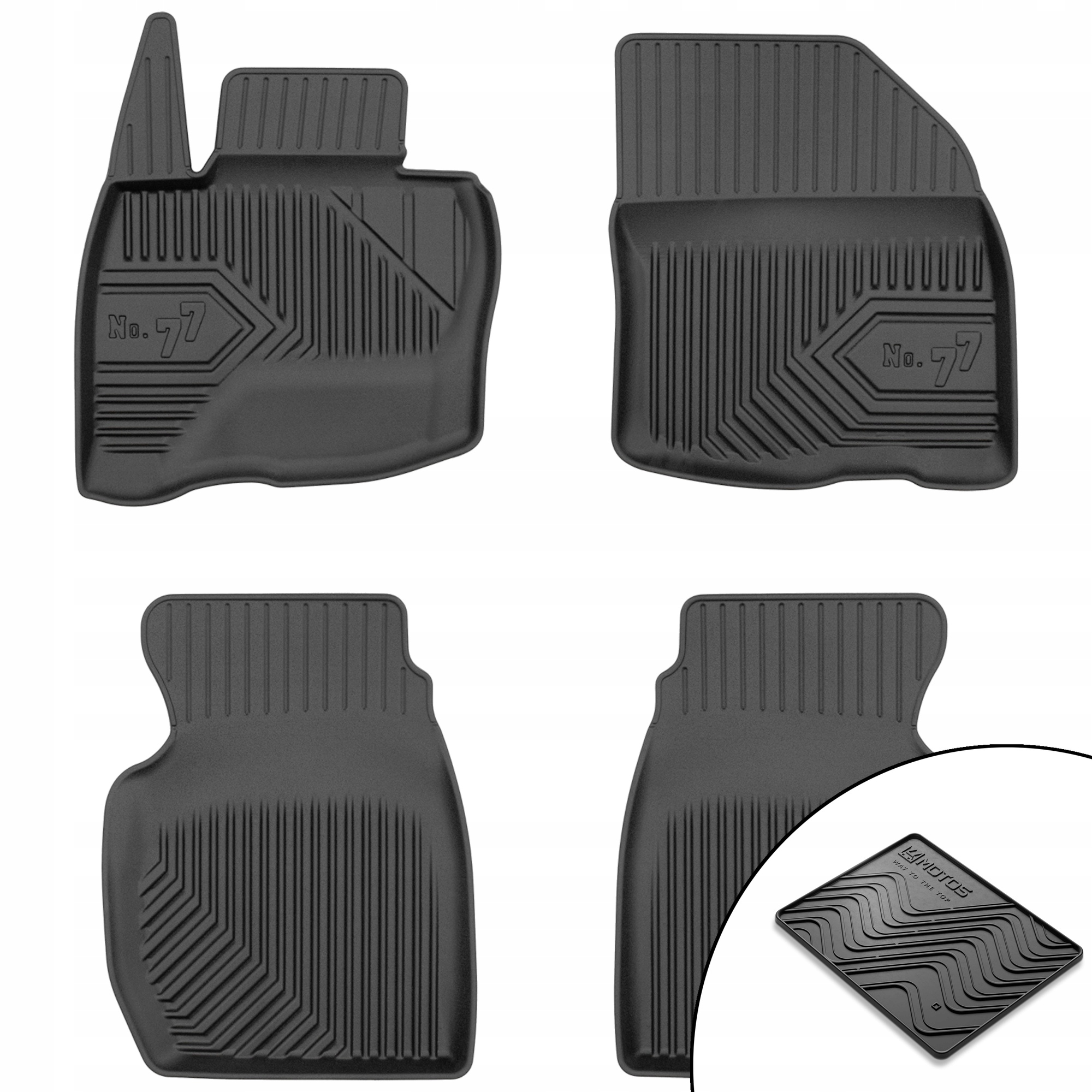 Dywaniki gumowe No.77 Honda Civic VIII 2006-2011 Hatchback 3 drzwiowy mat