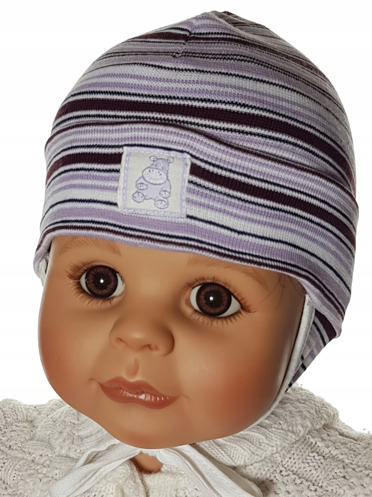 

Czapka Smerfetka Wiązana Uszka 3-12M-CA 30 Kolorów