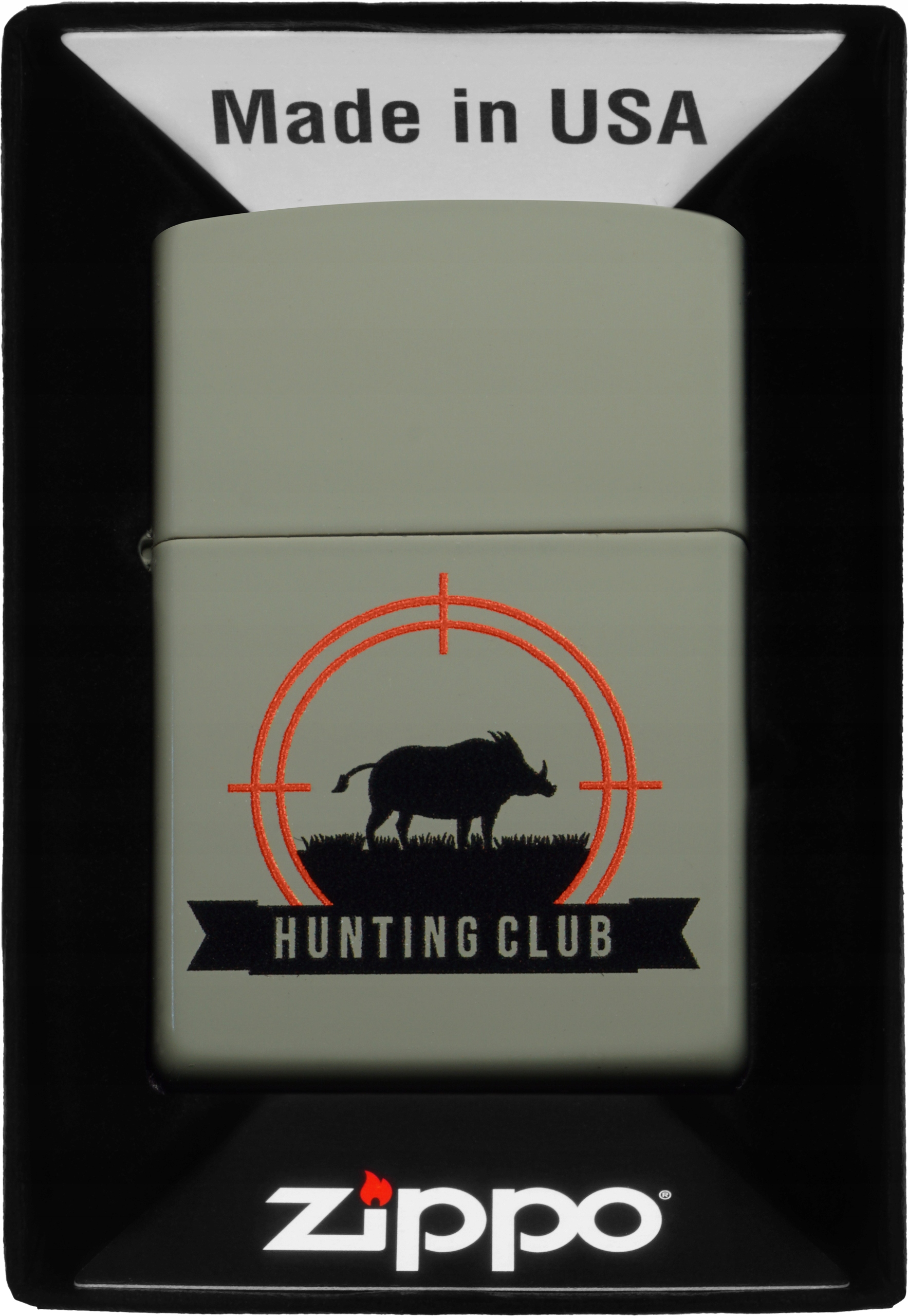 Zapalovač Zippo Hunting Club Design 60007237 Větruodolný benzínový